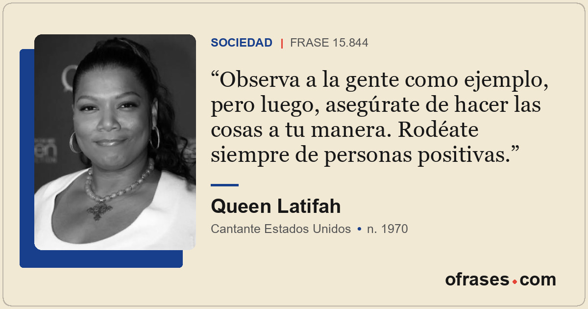 Observa a la gente como ejemplo, pero luego, asegúrate de hacer las cosas a tu m...