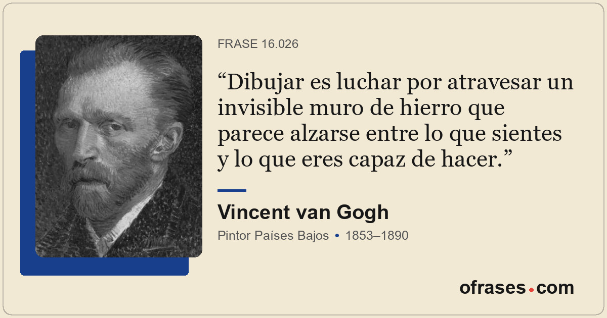 Dibujar es luchar por atravesar un invisible muro de hierro que parece alzarse e...