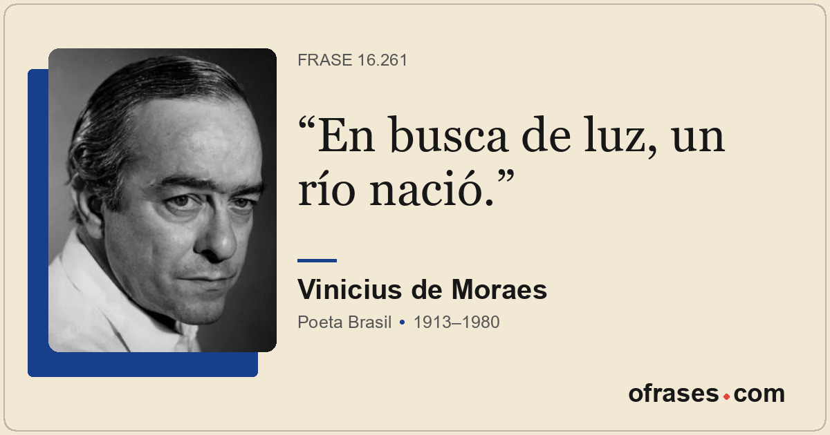 En busca de luz, un río nació.