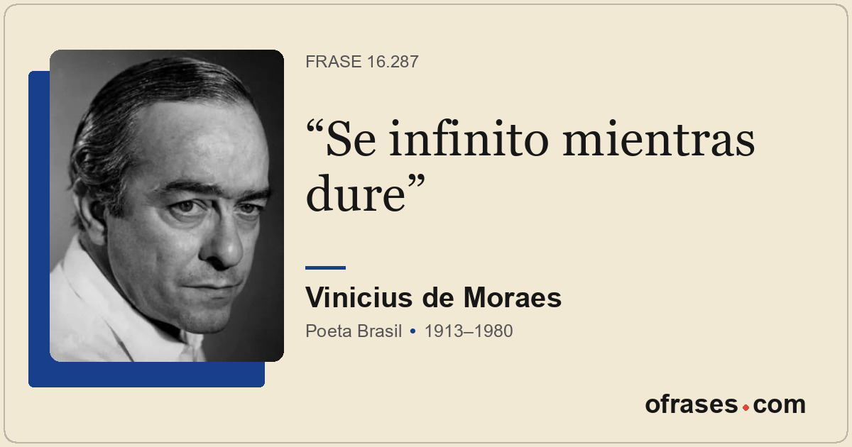 Se infinito mientras dure