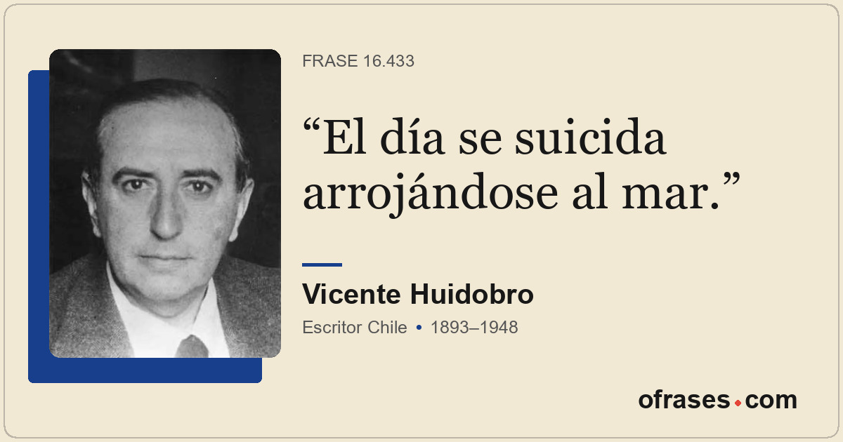 El día se suicida arrojándose al mar.