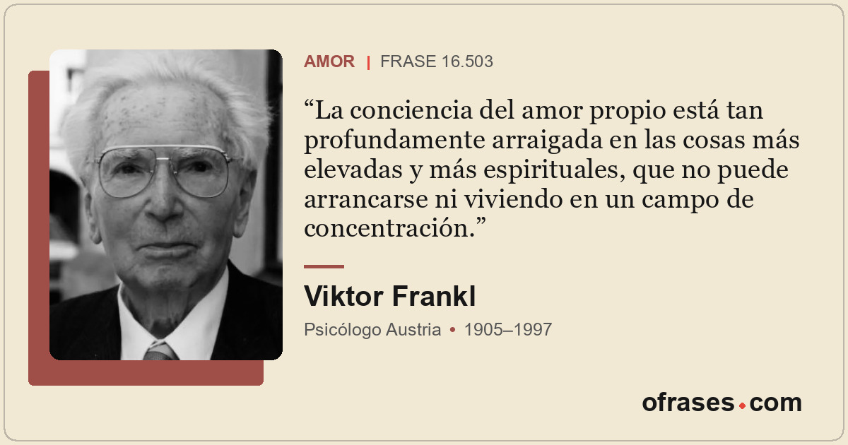 La conciencia del amor propio está tan profundamente arraigada en las cosas más...