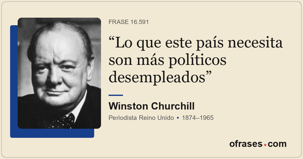 Lo que este país necesita son más políticos desempleados