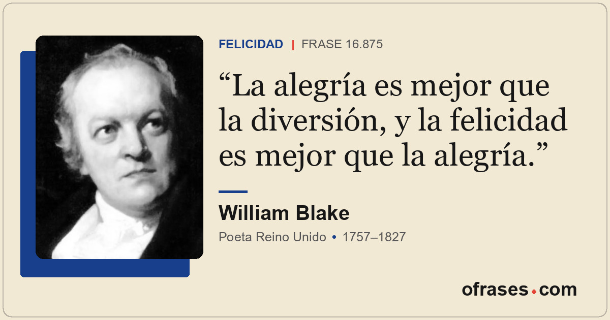 La alegría es mejor que la diversión, y la felicidad es mejor que la alegría.