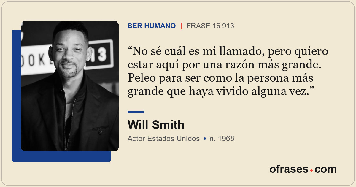 No sé cuál es mi llamado, pero quiero estar aquí por una razón más grande. Peleo...