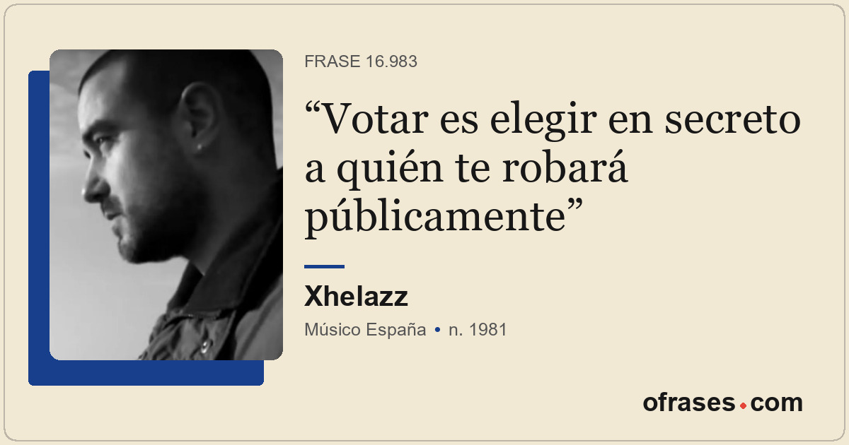 Votar es elegir en secreto a quién te robará públicamente
