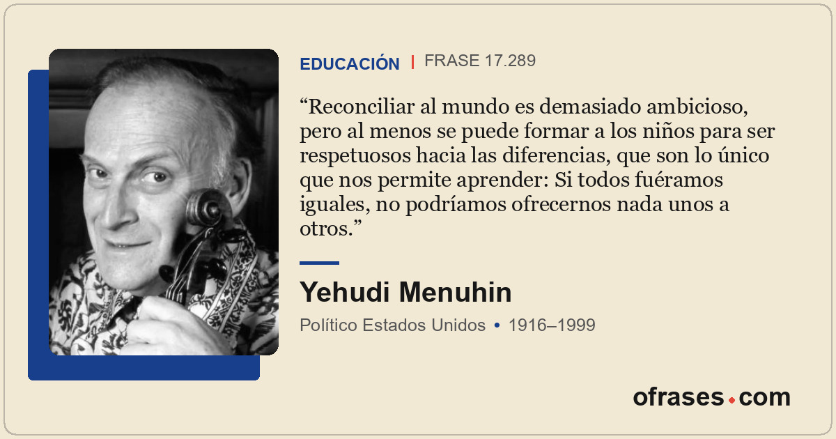 Reconciliar al mundo es demasiado ambicioso, pero al menos se puede formar a los...