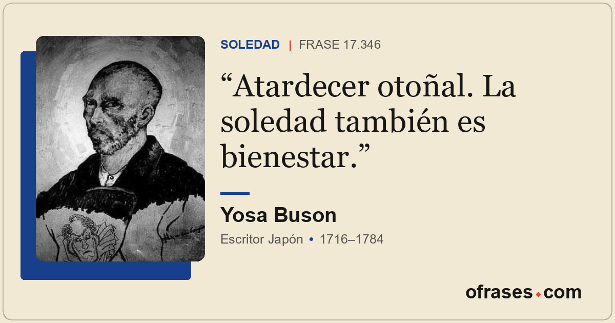 Atardecer otoñal. La soledad también es bienestar.