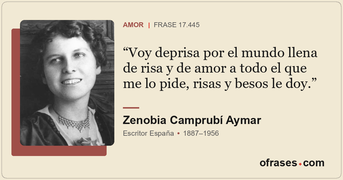 Voy deprisa por el mundo llena de risa y de amor a todo el que me lo pide, risas...