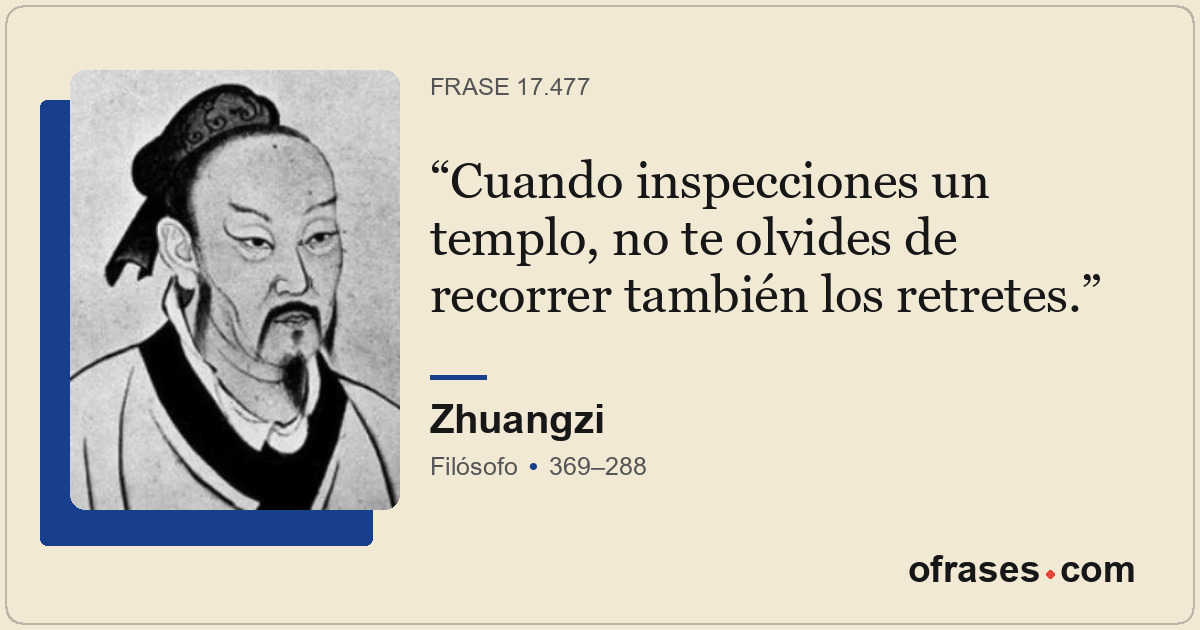 Cuando inspecciones un templo, no te olvides de recorrer también los retretes.