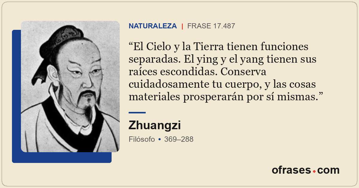 El Cielo y la Tierra tienen funciones separadas. El ying y el yang tienen sus ra...