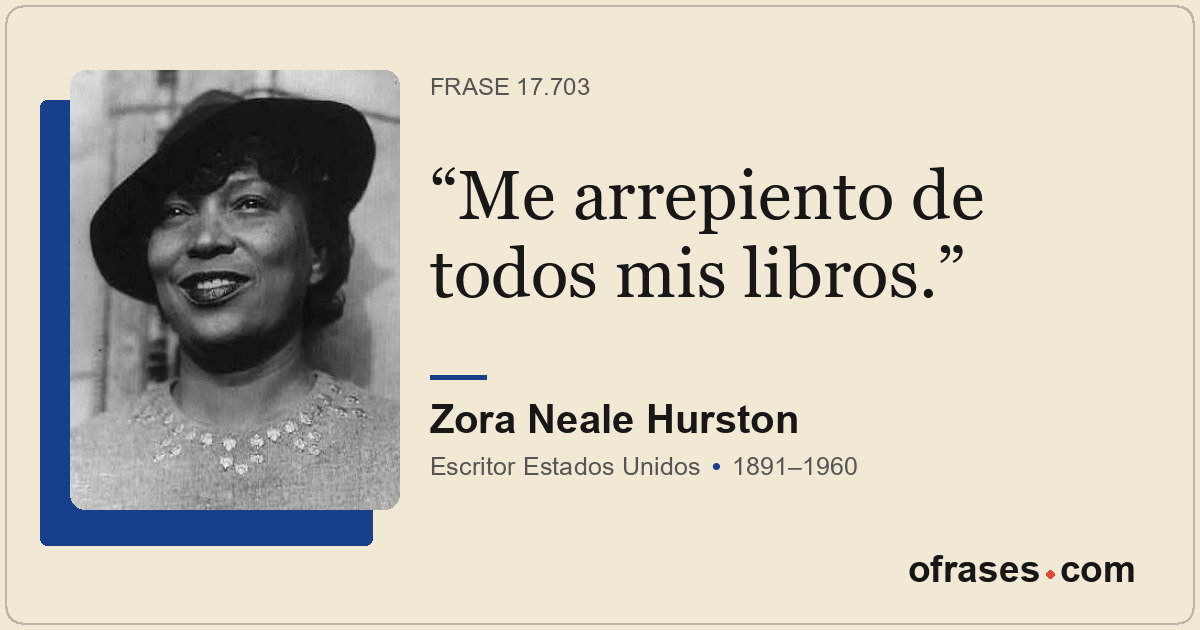 Me arrepiento de todos mis libros.