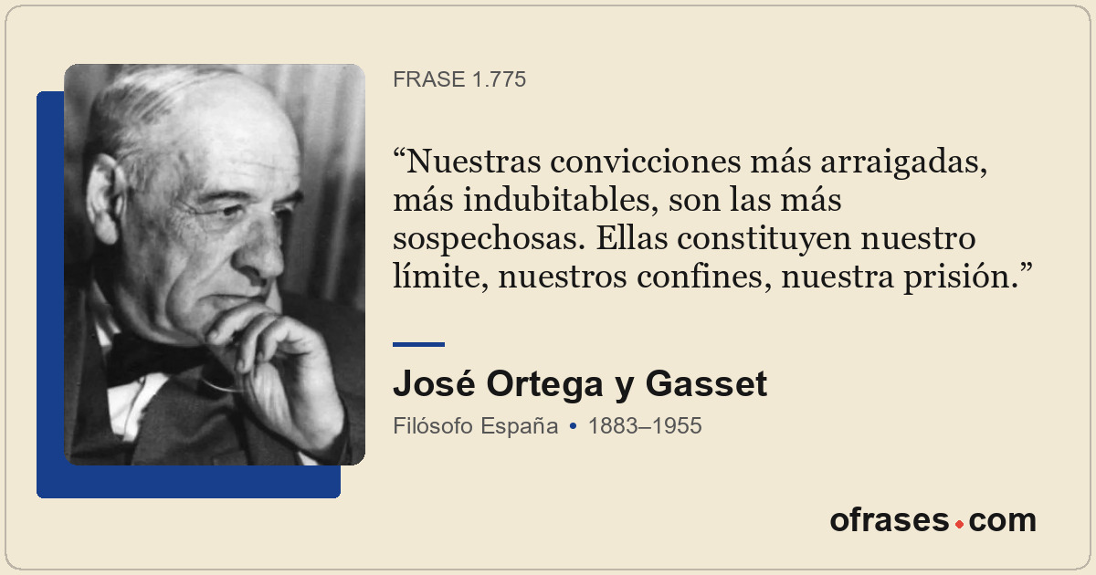 Nuestras convicciones más arraigadas, más indubitables, son las más sospechosas....