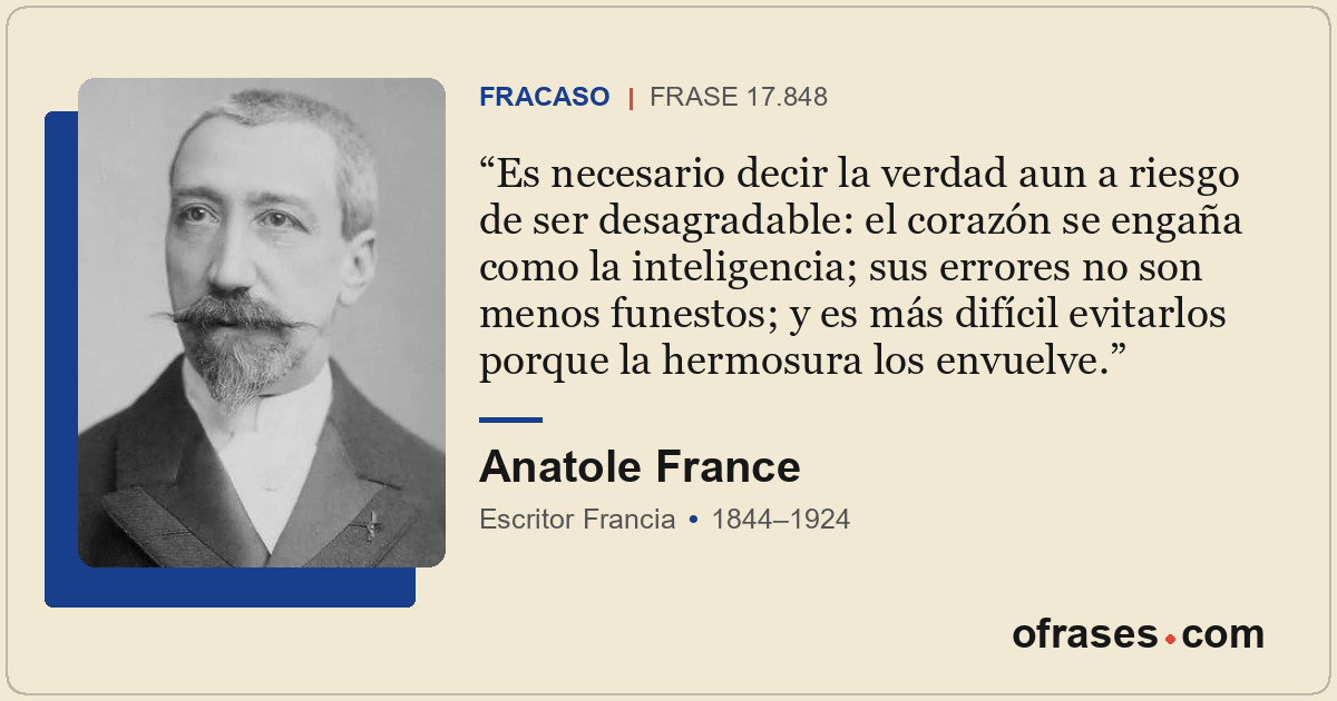 Es necesario decir la verdad aun a riesgo de ser desagradable: el corazón se eng...