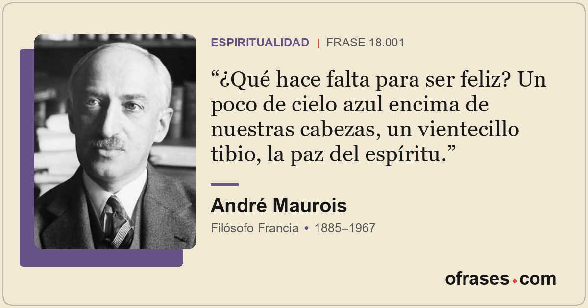 ¿Qué hace falta para ser feliz? Un poco de cielo azul encima de nuestras cabezas...