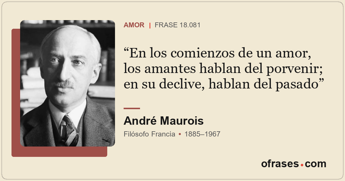 En los comienzos de un amor, los amantes hablan del porvenir; en su declive, hab...