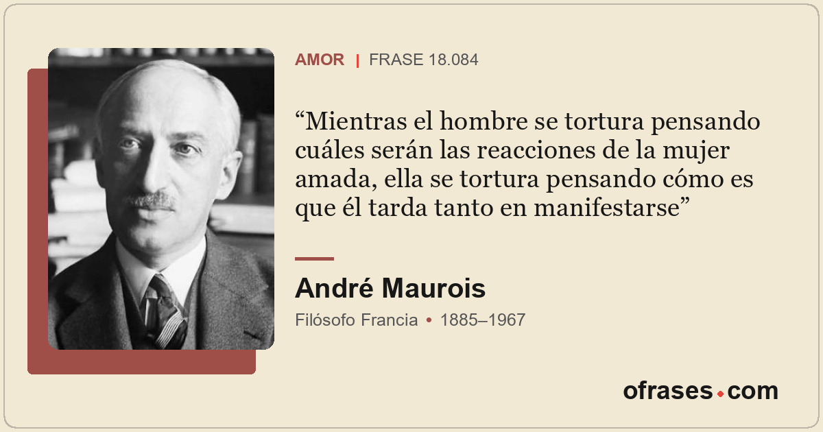 Mientras el hombre se tortura pensando cuáles serán las reacciones de la mujer a...