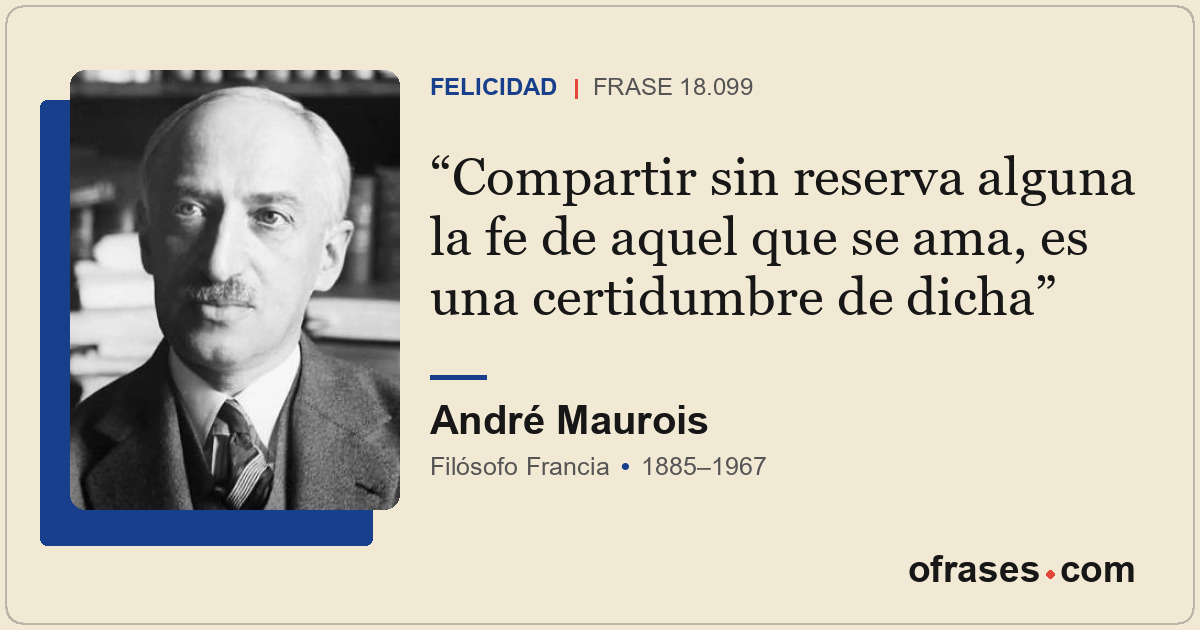 Compartir sin reserva alguna la fe de aquel que se ama, es una certidumbre de di...