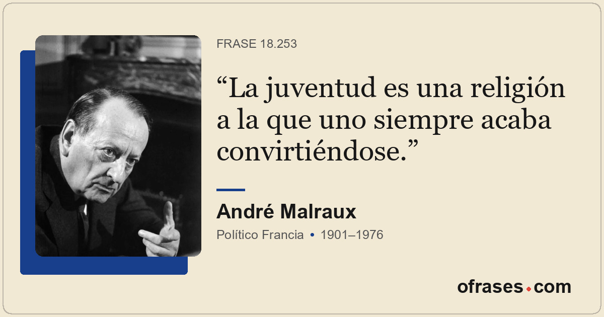 La juventud es una religión a la que uno siempre acaba convirtiéndose.