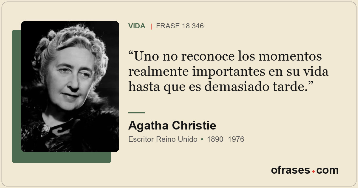 Uno no reconoce los momentos realmente importantes en su vida hasta que es demas...
