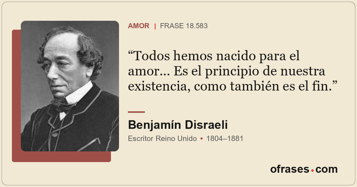 Todos hemos nacido para el amor... Es el principio de nuestra existencia, como t...