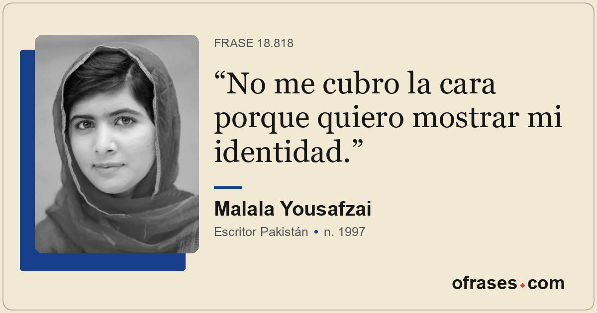 No me cubro la cara porque quiero mostrar mi identidad.