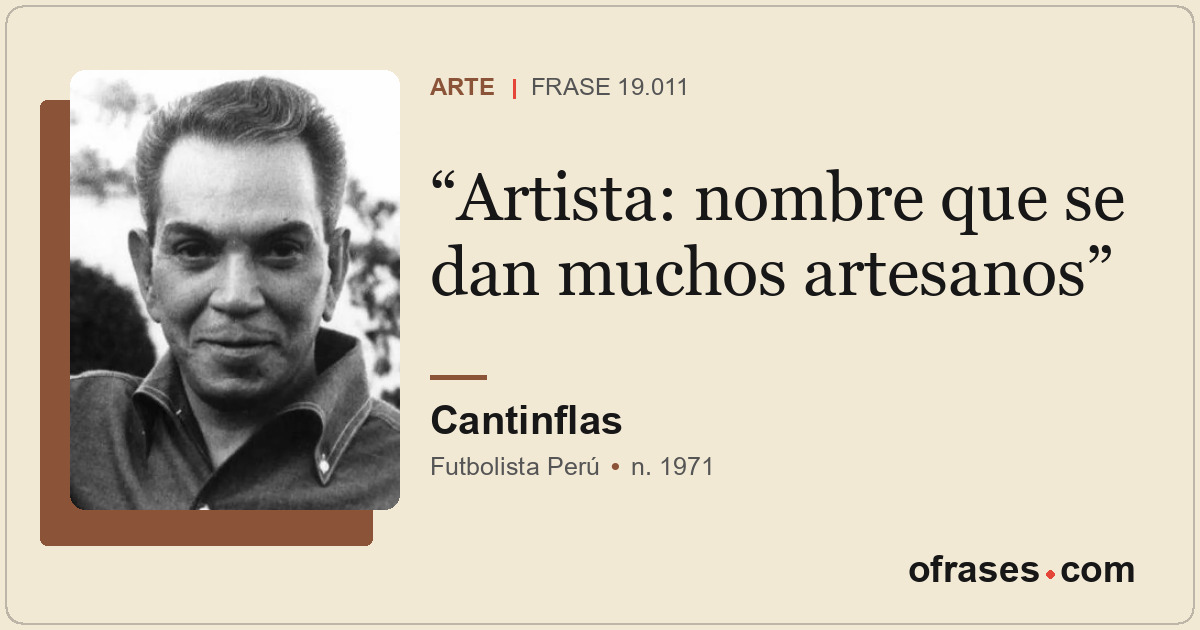Artista: nombre que se dan muchos artesanos