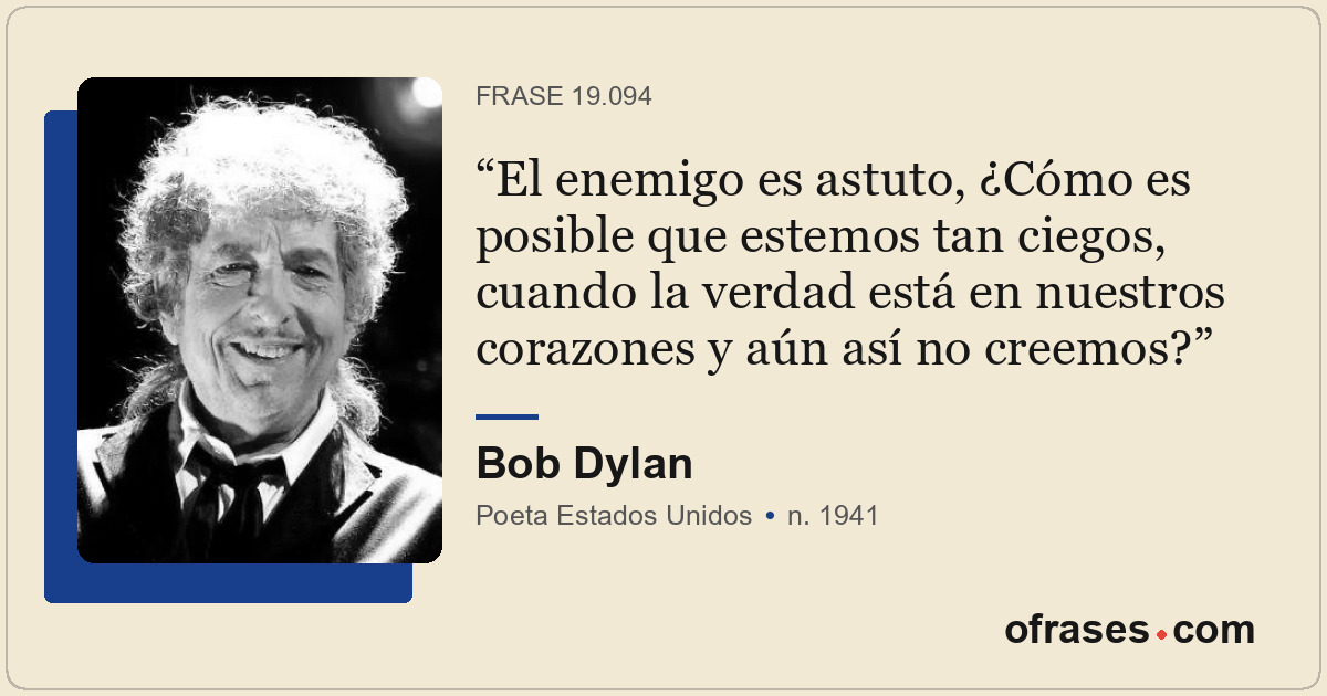El enemigo es astuto, ¿Cómo es posible que estemos tan ciegos, cuando la verdad...