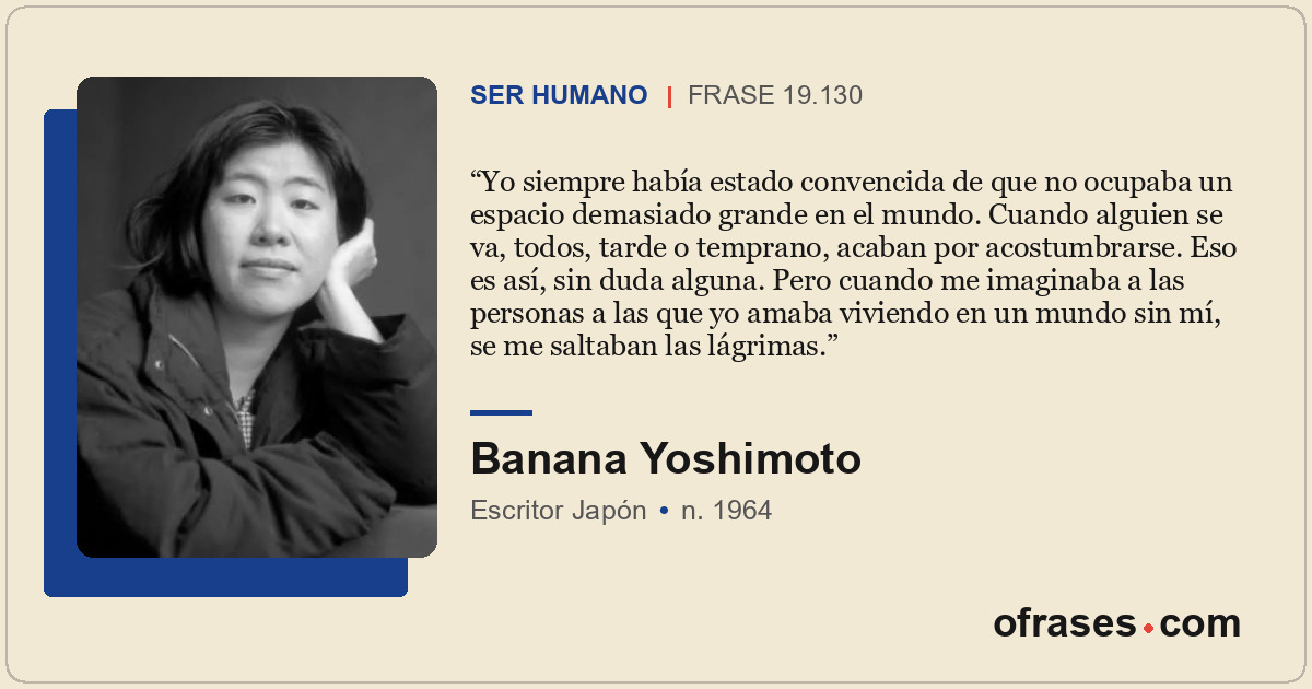 Yo siempre había estado convencida de que no ocupaba un espacio demasiado grande...