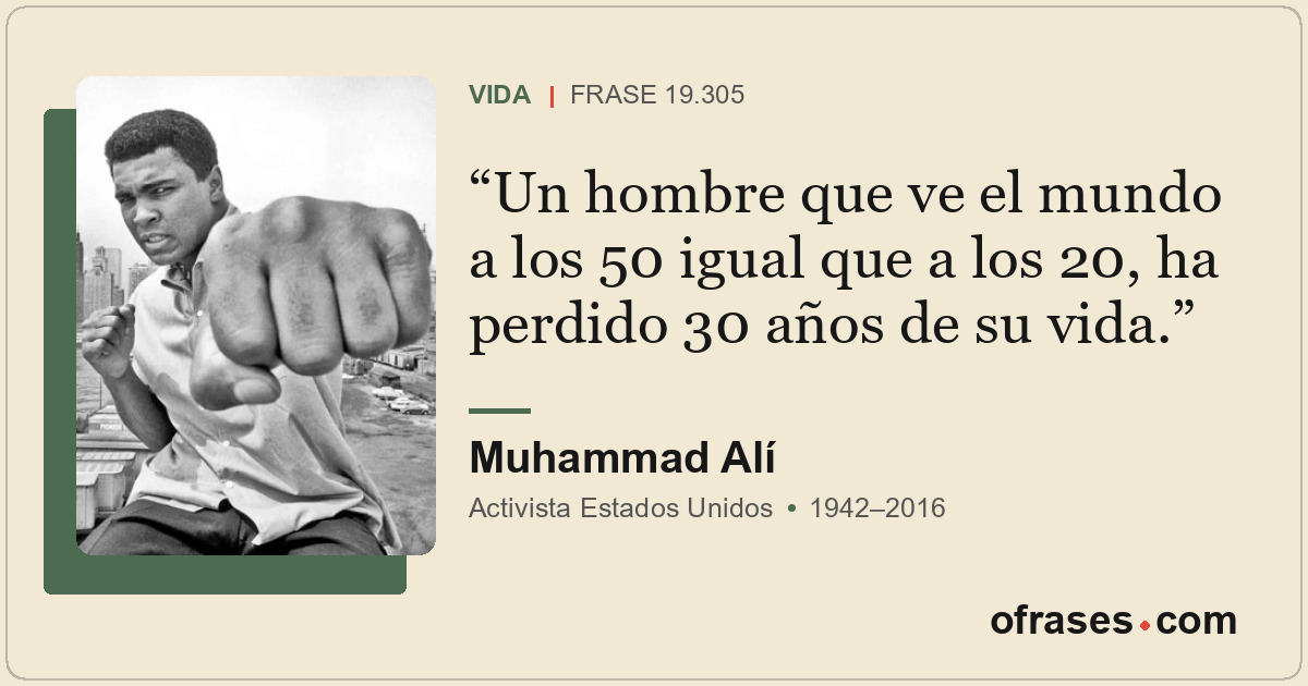 Un hombre que ve el mundo a los 50 igual que a los 20, ha perdido 30 años de su...