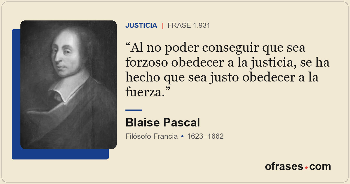 Al no poder conseguir que sea forzoso obedecer a la justicia, se ha hecho que se...