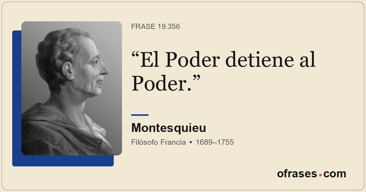 El Poder detiene al Poder.