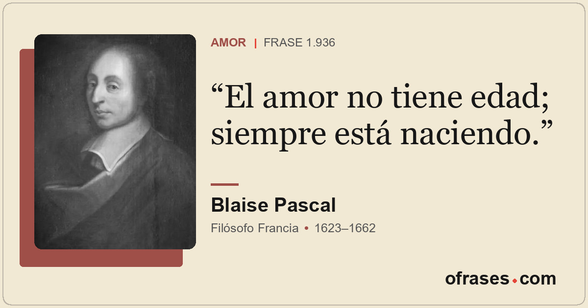 El amor no tiene edad; siempre está naciendo.