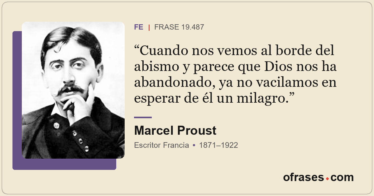 Cuando nos vemos al borde del abismo y parece que Dios nos ha abandonado, ya no...