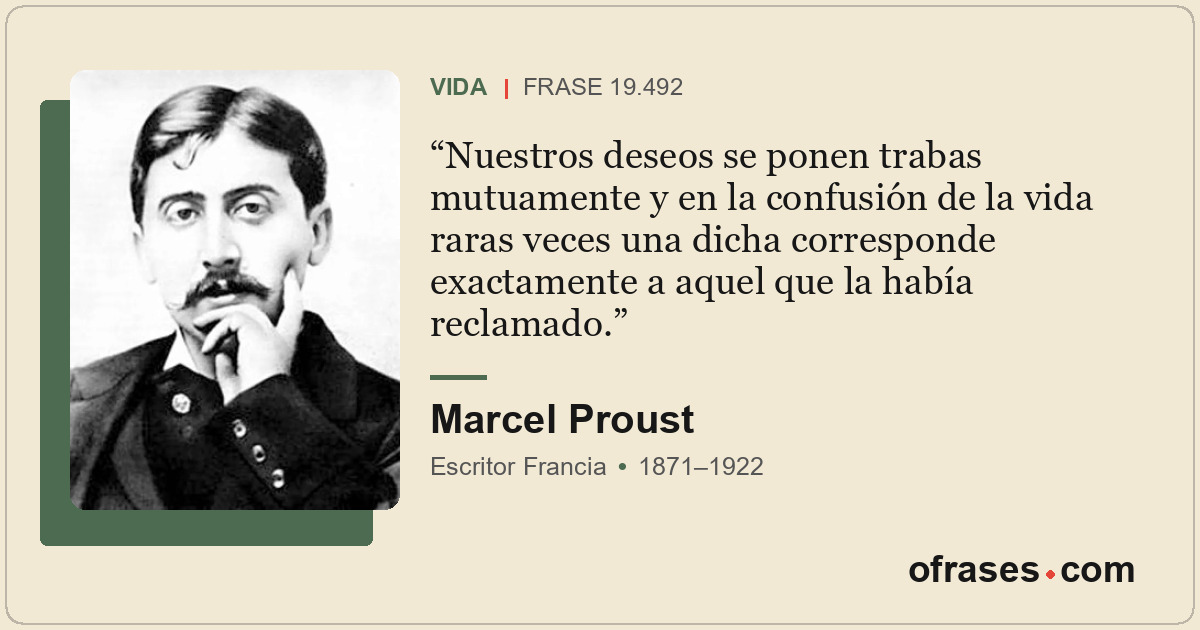 Nuestros deseos se ponen trabas mutuamente y en la confusión de la vida raras ve...