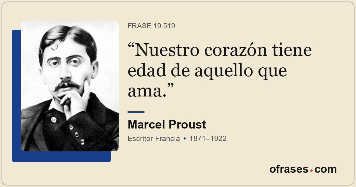 Nuestro corazón tiene edad de aquello que ama.