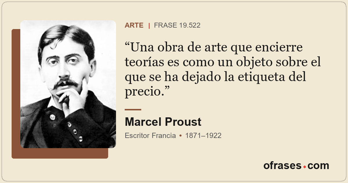 Una obra de arte que encierre teorías es como un objeto sobre el que se ha dejad...