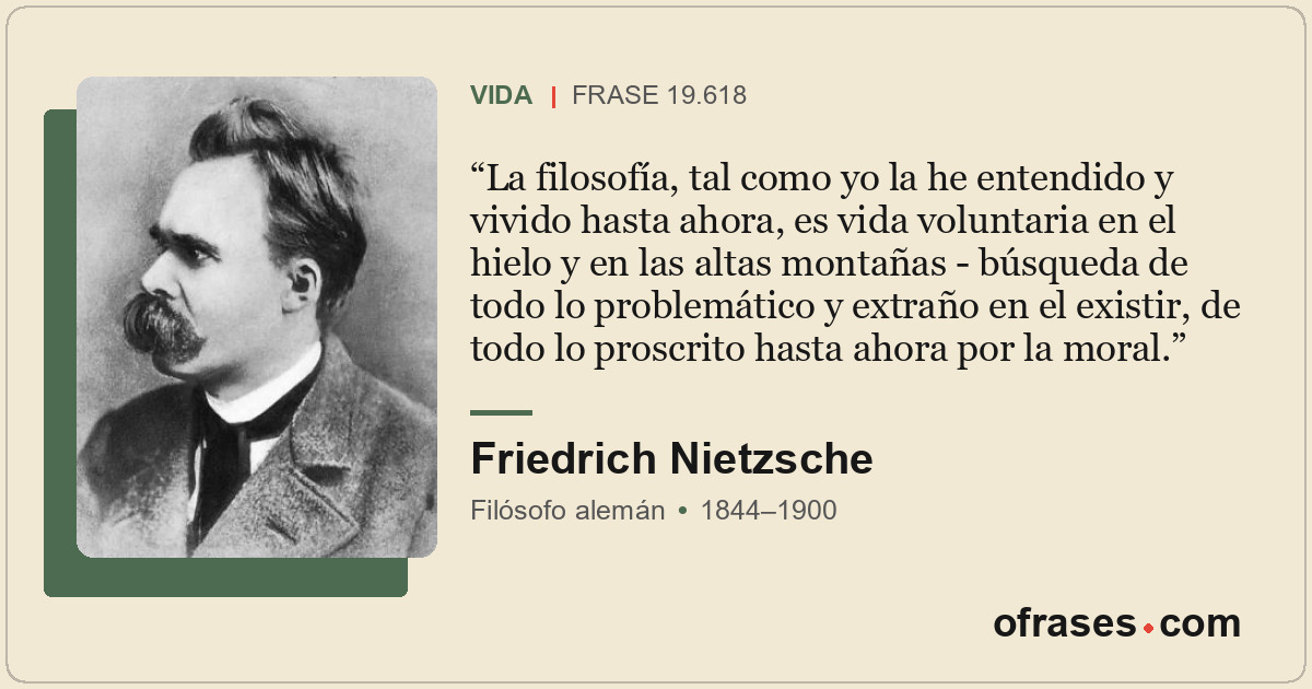 La filosofía, tal como yo la he entendido y vivido hasta ahora, es vida voluntar...