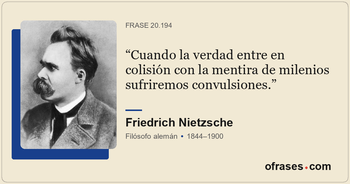 Cuando la verdad entre en colisión con la mentira de milenios sufriremos convuls...