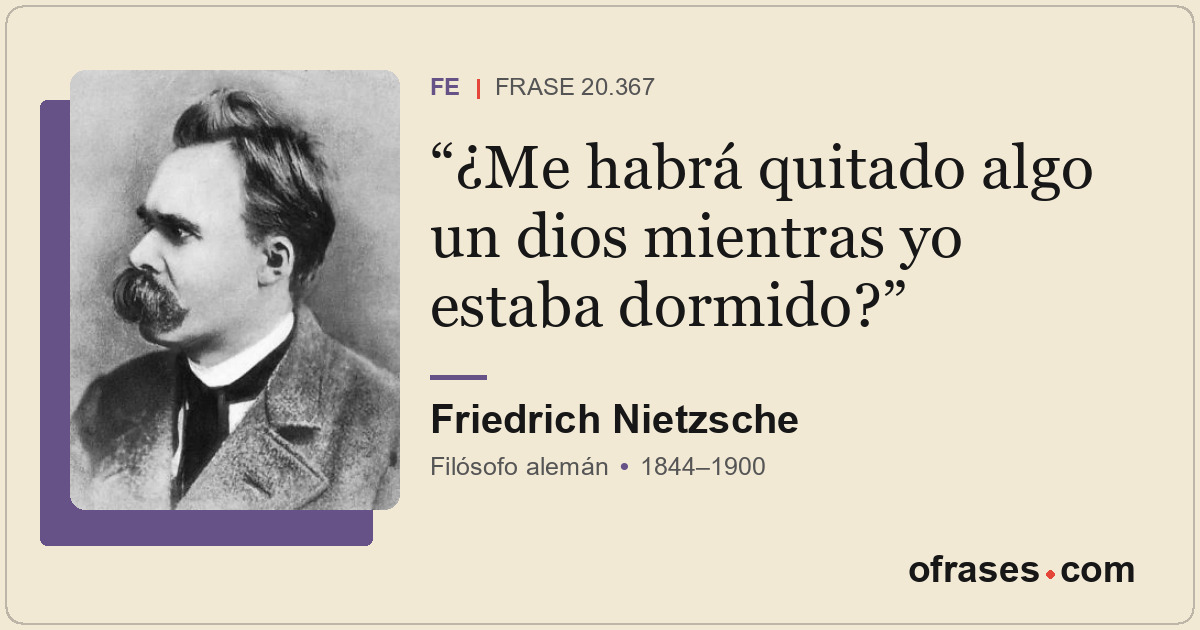 ¿Me habrá quitado algo un dios mientras yo estaba dormido?