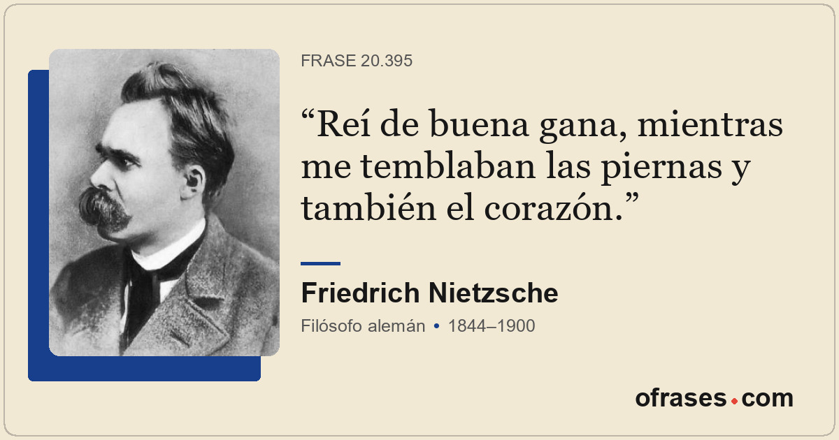 Reí de buena gana, mientras me temblaban las piernas y también el corazón.