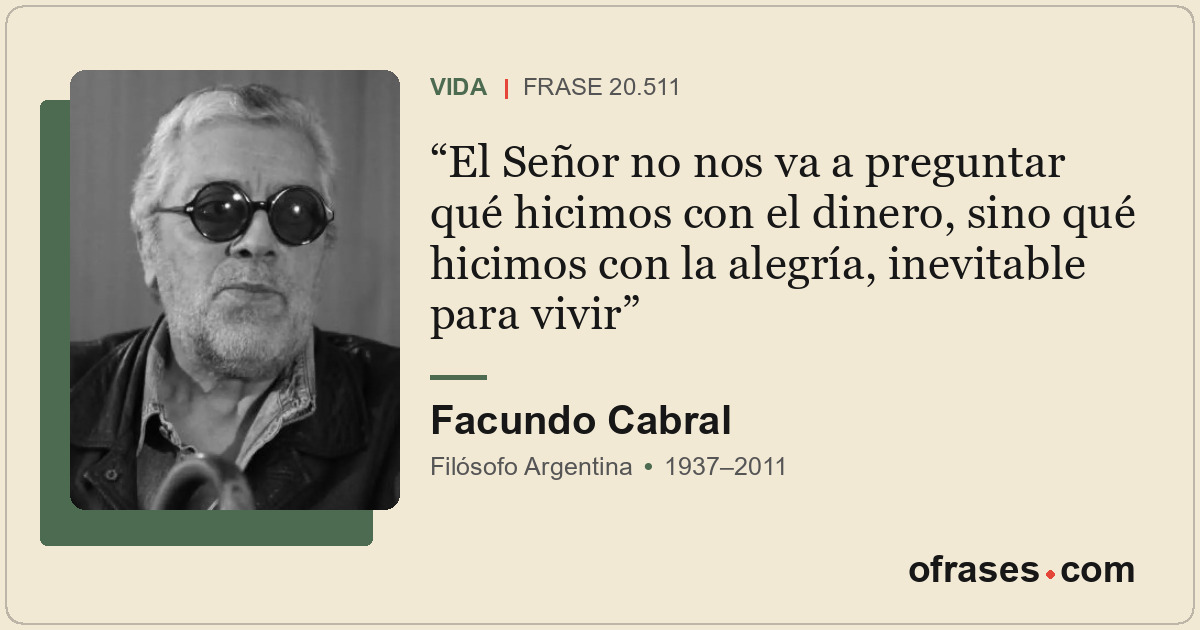 El Señor no nos va a preguntar qué hicimos con el dinero, sino qué hicimos con l...