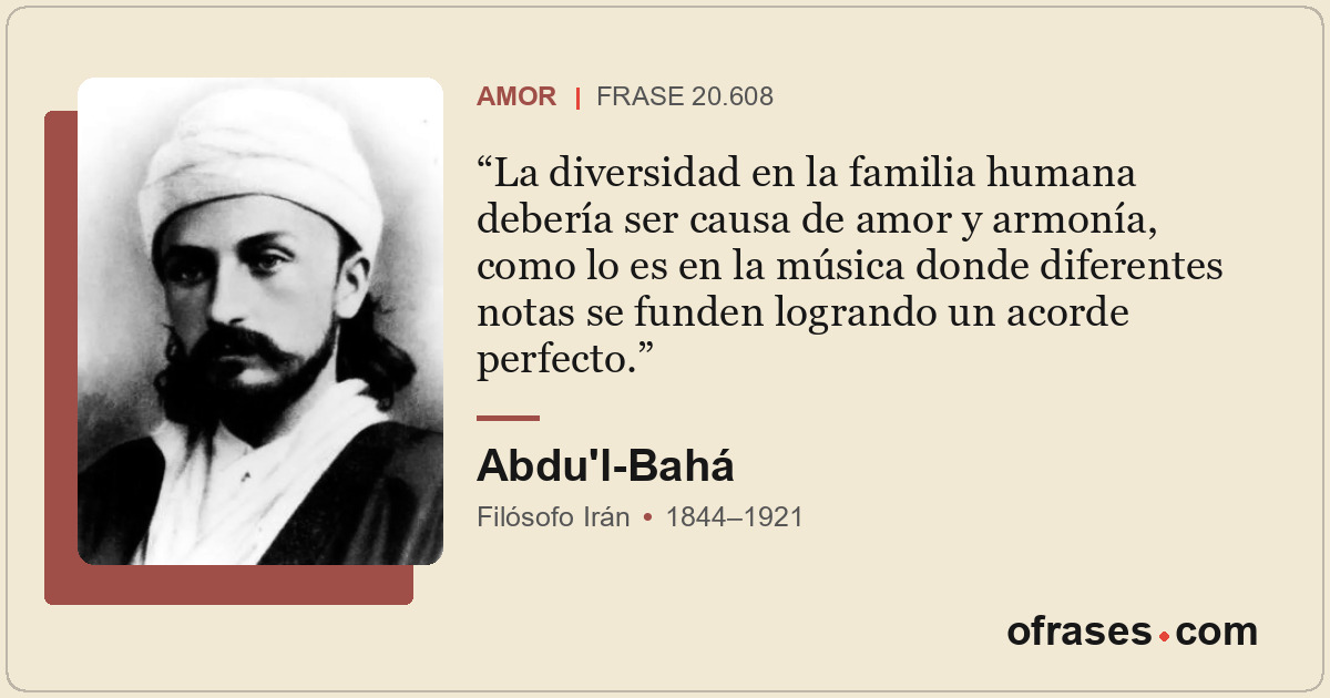 La diversidad en la familia humana debería ser causa de amor y armonía, como lo...