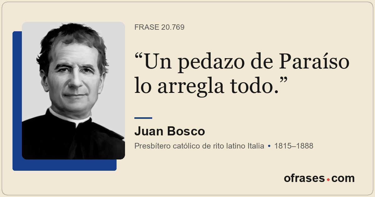 Un pedazo de Paraíso lo arregla todo.