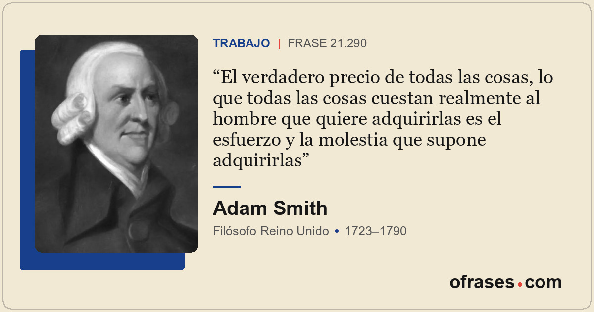 El verdadero precio de todas las cosas, lo que todas las cosas cuestan realmente...