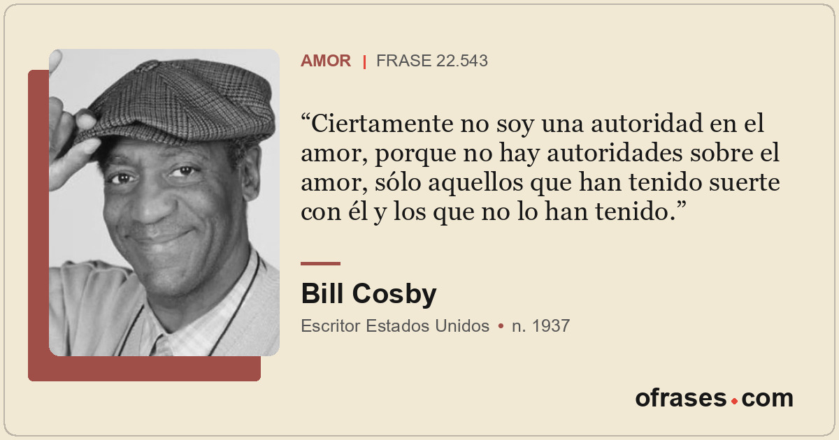 Ciertamente no soy una autoridad en el amor, porque no hay autoridades sobre el...