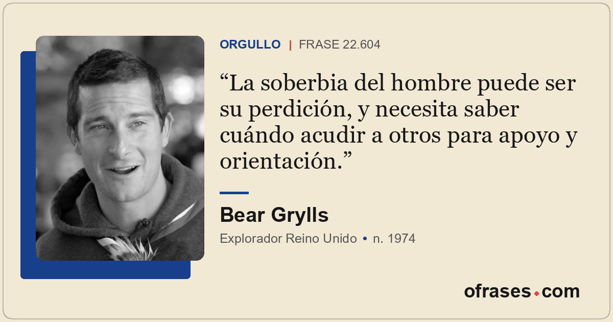 La soberbia del hombre puede ser su perdición, y necesita saber cuándo acudir a...