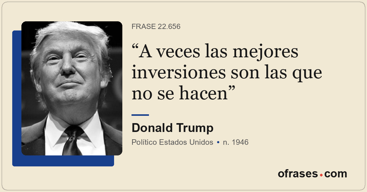 A veces las mejores inversiones son las que no se hacen