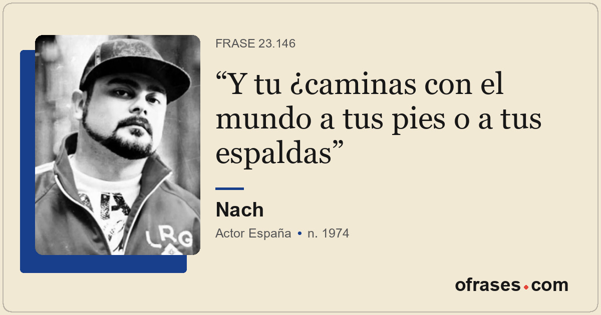 Y tu ¿caminas con el mundo a tus pies o a tus espaldas