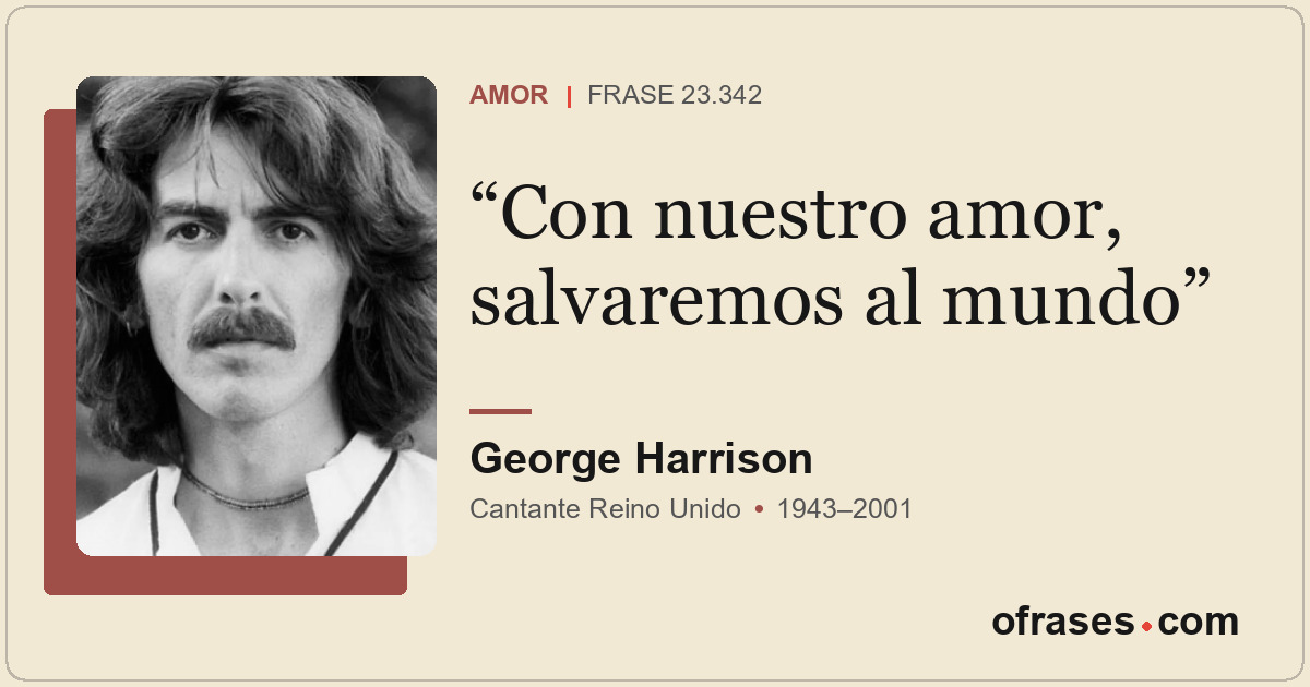 Con nuestro amor, salvaremos al mundo